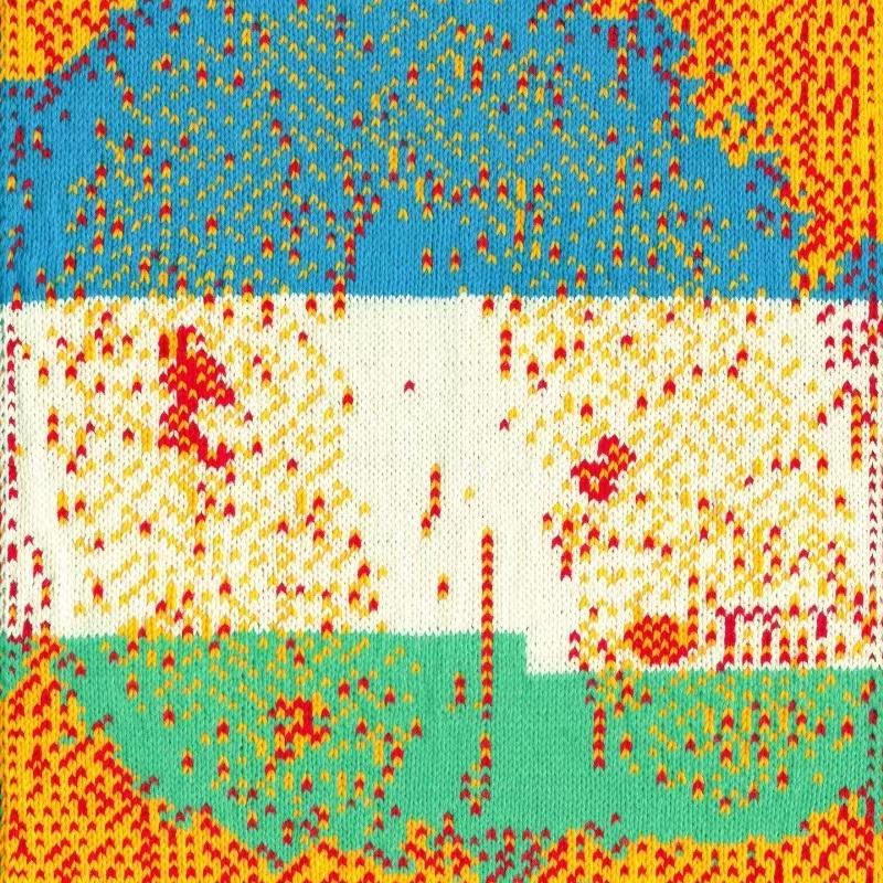 knitwear/abstract Art/loose ، مزيج فوضوي وديناميكي/happy/color
