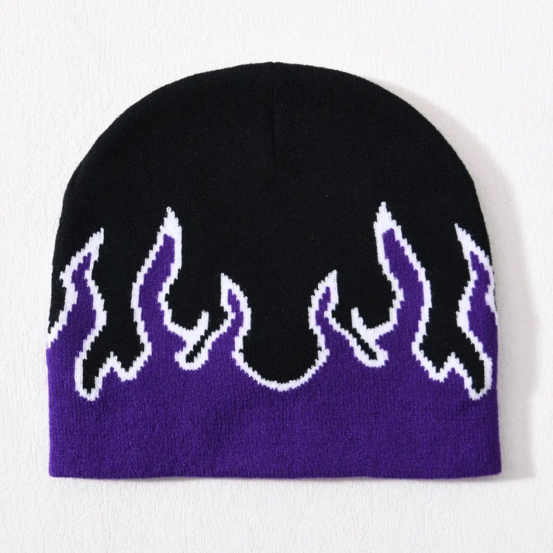 جملة الجملة Skull Ski acrylic treknated hip hop very ver print design logo logo للجنسين الشتاء جاكارد فهب بيني