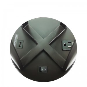 ليالي برونزية داكنة وضوء مع مفتاح الروك على/off ، ومنفذ مريح ومنفذ شحن USB في غرفة ضيوف الفندق