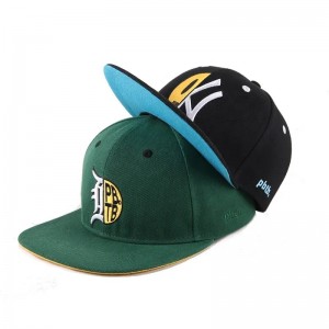 مصنع البيسبول البيسبول قبعة مخصصة للرجال Snapback Cap 6 لوحة تطريز مسطح Brim Cape Sports Cap