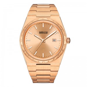 Baogela 40mm العلامة التجارية جميع الذهب الفولاذ المقاوم للصدأ الرجال \\\\ \'Wristwatch الكلاسيكية الأعمال 50M مقاوم للماء اليابان حركة الكوارت...