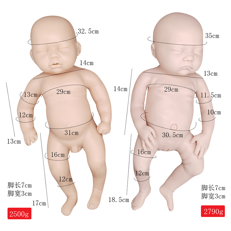 مستودع محاكاة عالية تولد دمية السيليكون تولد طفل نائم السيليكون تولد دمية من جديد واقعية (مسبقا)