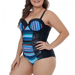 غرز الشريط تظهر ملابس سباحة رقيقة