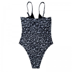 طباعة الأزهار Sling Hollow Out Swimsuits