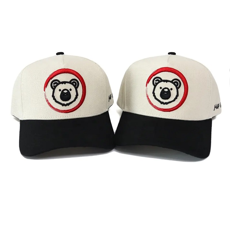جديد تصميم مخصص حار جديد 5 لوحة البالغين قبعات البيسبول القطن مع قبعات شعار التطريز ثلاثي الأبعاد للرجل والنساء