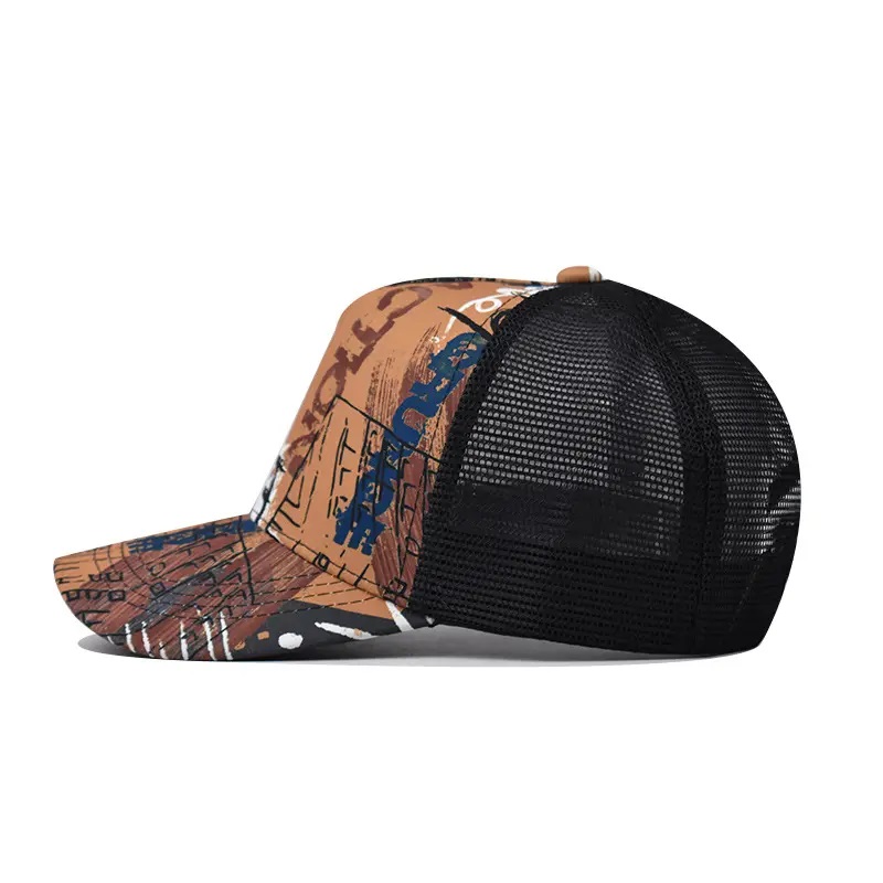 رخيصة Sun Visor Snapback Hip Hop Mesh Hats Custom Lradient Trucker Cap