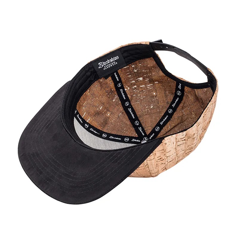 تصميم جديد للرجال Gorras 6 لوحة التطريز تصحيح مخصص Cork Baseball Cap Hats