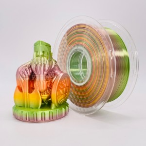 حرير قوس قزح Multicolour PLA Filament Pastel Color1.75mm 3D PLA FLA