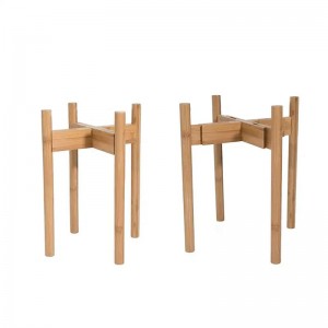 موقف مصنع رف زهور قابلة للتعديل من الخيزران