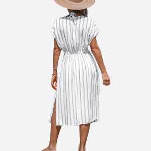 فستان تستر مخطط MIDI