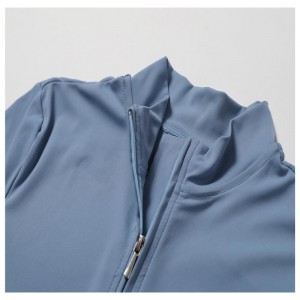 SC1072 عينة مجانية الأكمام الطويلة Zip Top One Piece Gym Wear Bemsuit Phemsuit Yoga تمرين ROMPER