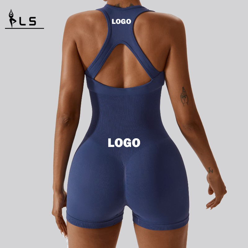 SC1073 قطعة واحدة من السباغيتي حزام bodycon bodysuit مخصص نساء بذلة