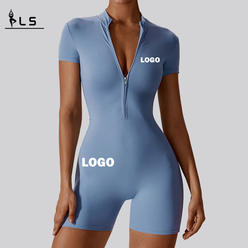 SC1074 مخصصة للنساء \\ اليوغا رومبيات قطعة واحدة عالي الجودة بذلة نشطة ارتداء bodysuit ناعمة ناعمة التنفس