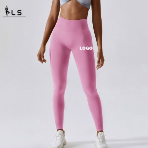 SC10118 عالية الخصر للنساء Scrunch Scrunch Legging بالجملة عالية السراويل يوجا السراويل