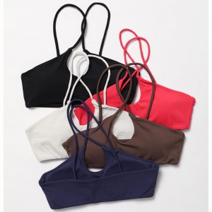 SC10165 NYLON GREEN TREASTIBLE SPORT BRA SEXIS SEXY LOGO LOGO GAM HANTER SPORTS BRA