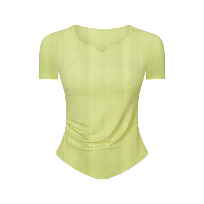 SC10274 Slim Fit T Shirt Women Sport ضيقة ملائمة تي شيرت اليوغا قميص ارتداء اليوغا للنساء اليوغا Top Gym T-Shirt