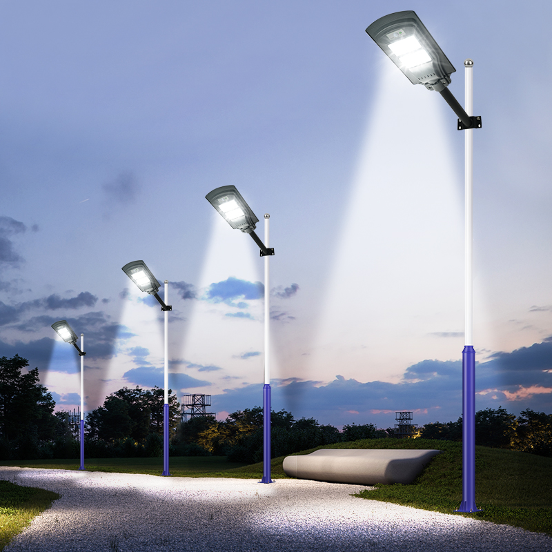 LED LED في الهواء الطلق مضاد للماء ضوء شارع الطاقة الشمسية المتكاملة