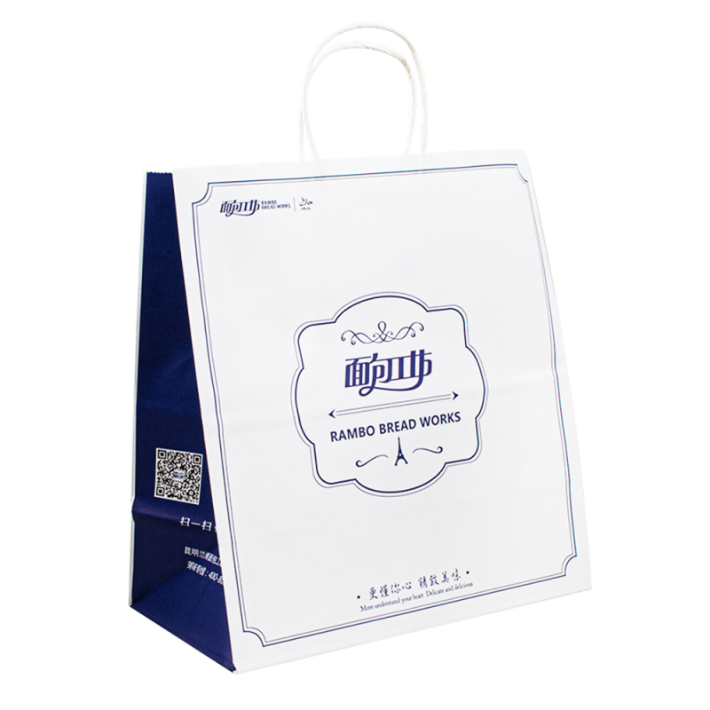UPACK 2024 مصنع أكياس الورق Kraft مع حقائب ورقية التسوق الخاصة بشعارك الشخصي