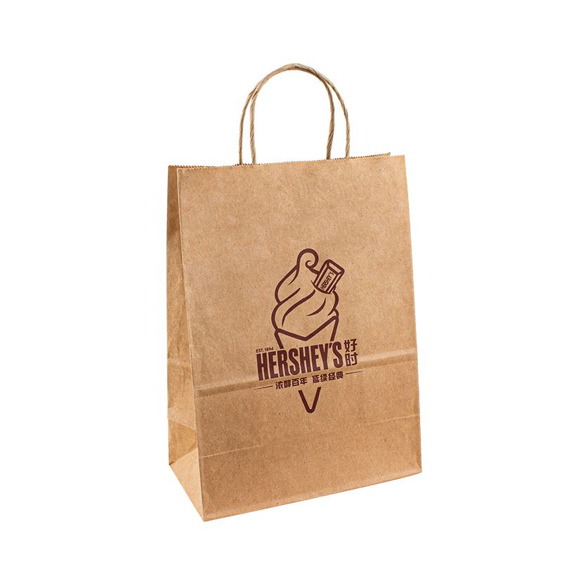 شعار Kraft Shopping Arge Arge Arge Luxury Paper Bappaging Paper Bags