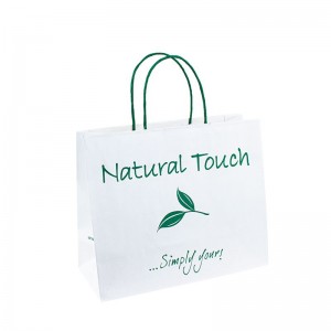 حقيبة ورقية مقبض الأكياس الورقية البنية مصمم مقبض طباعة لمصمم الأكياس الورقية التغليف