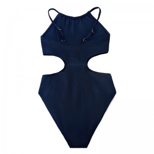 ألوان صلبة جوفاء خصر مثير مثيرة لليغ شككر مريحة من قطعة واحدة