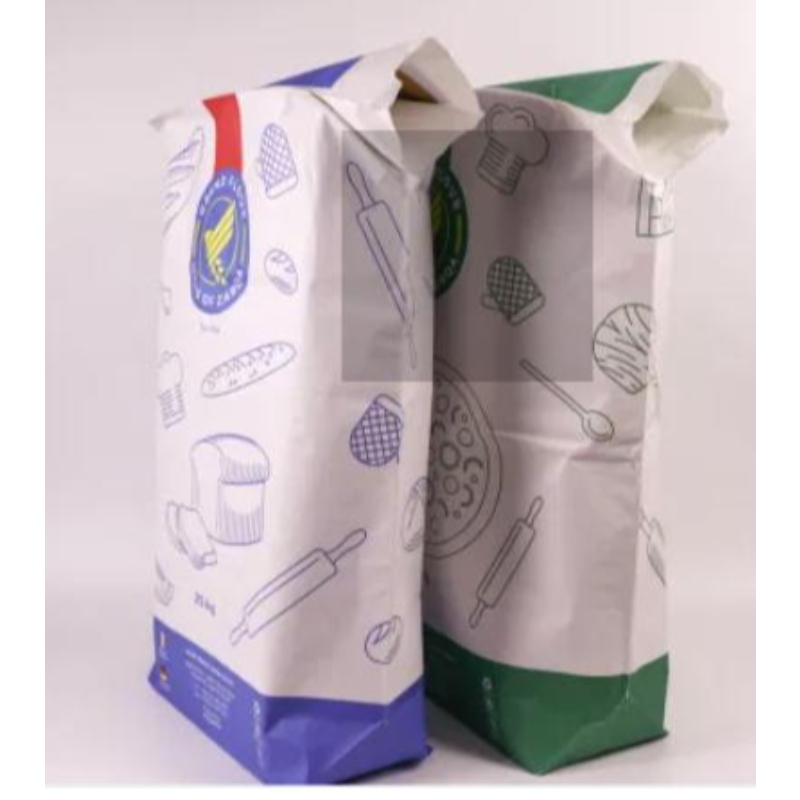 متعددة الطبقات كرافت الورقية مخبز القمح ميدا الدقيق حقيبة التغليف حجم 25 كجم