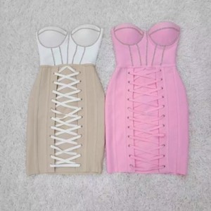 حفر فستان ضمادة التفاف الورك