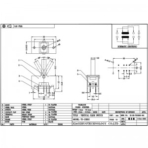 Slide Switch TS23E02 ، مزدوج-الصف 8-مفتاح أرجوحة دبوس ، ضوضاء-إلغاء سماعات الرأس والمتحدثين