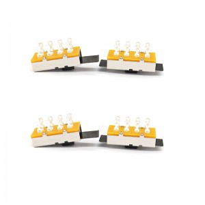 Slide Switch SS23L16 ، تيار مرتفع ، ثلاثة-الموقف ، مزدوج-صف ، 8-دبوس ، مفتاح التقطيع ، مفتاح انزلاق عمودي للمعدات الميكانيكية