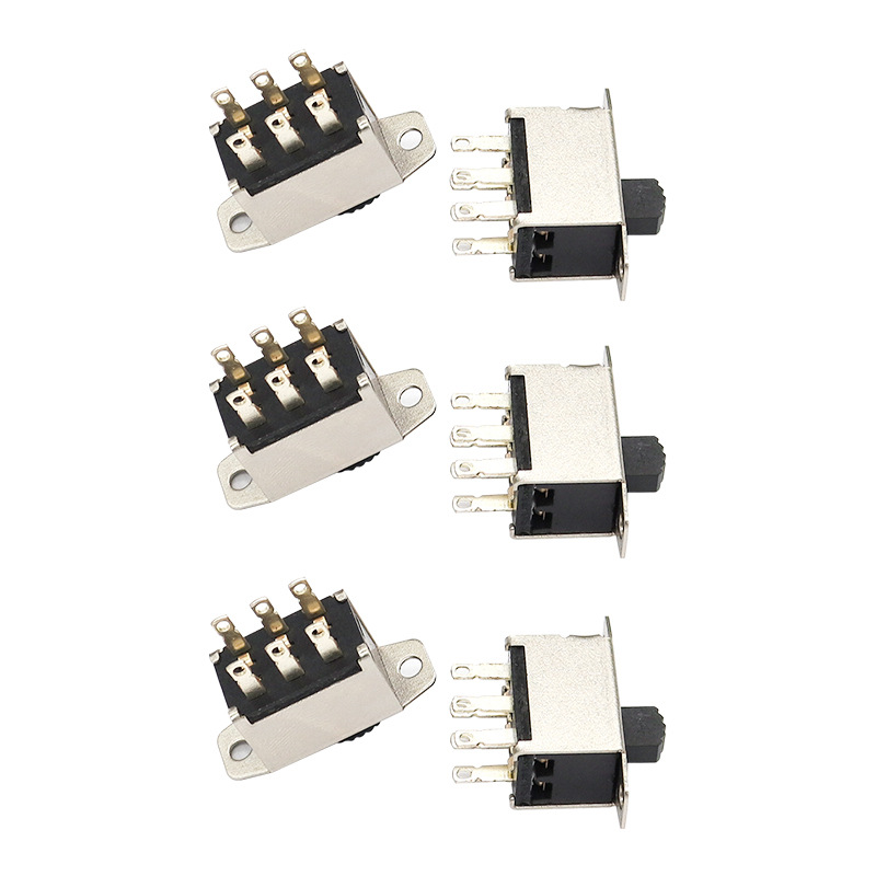 Slide Switch SS22G09 للروبوت الشوكي هو مزدوج-الصف 6-دبوس مفتاح إعادة ضبط التبديل العمودي