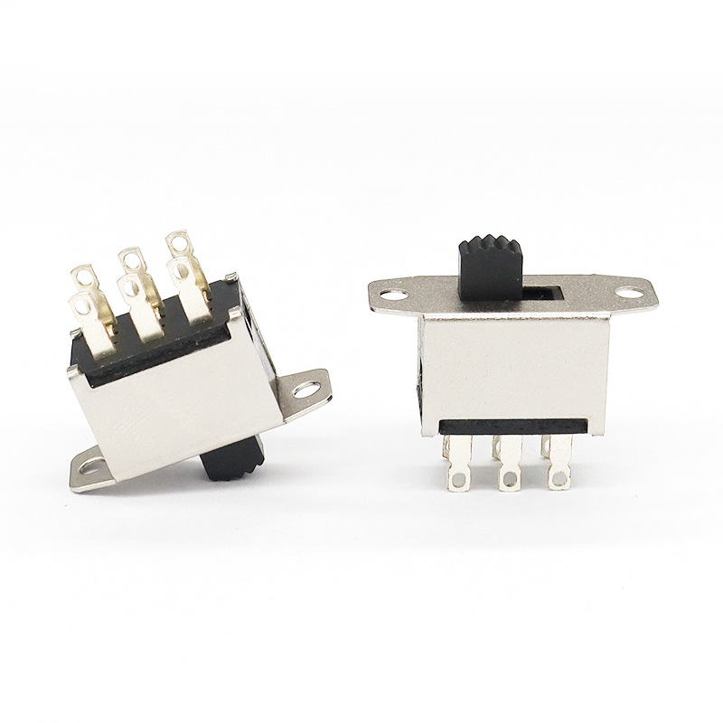 Slide Switch SS22G09 للروبوت الشوكي هو مزدوج-الصف 6-دبوس مفتاح إعادة ضبط التبديل العمودي