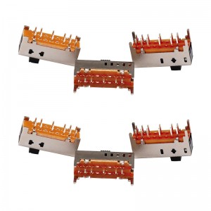 Slide Switch SS25D01 Double-الصف 12-دبوس انزلاق مفتاح المنتج الإلكترونية مفتاح الشريحة العمودي