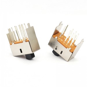 مفتاح الشريحة S23E03 مفتاح الشريحة الصغيرة لمجفف تجفيف الشعر ، مزدوج-الصف 8-دبوس عمودي اثنين-موضع مفتاح الشريحة