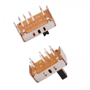 Slide Switch SS23D07 ، الجانب الأفقي-اسحب مفتاح الانزلاق ، مصباح أرضي ثلاثة-مفتاح الموضع ، مفتاح شريط الطاقة