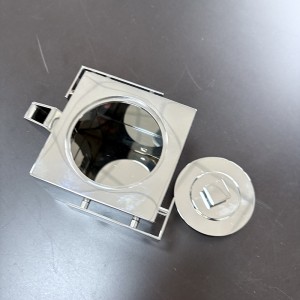 Zotye من الفولاذ المقاوم للصدأ الفولاذ الفضي الفضي الكهربائي البسيط 8.5 سم الشاي الفولاذ المقاوم للصدأ